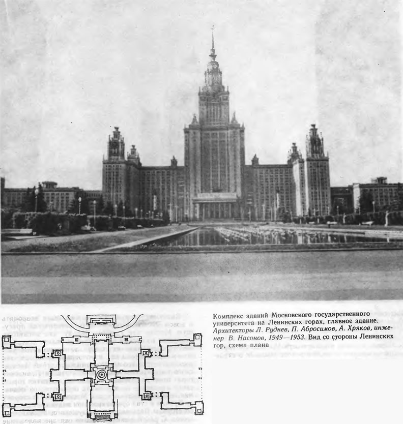 Комплекс зданий Московского государственного университета на Ленинских горах