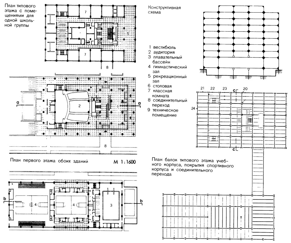 План этажа и схема здания