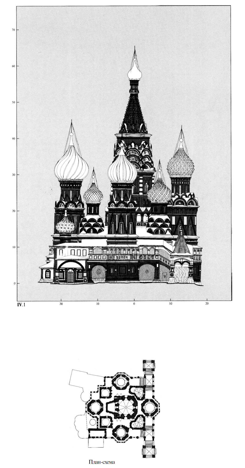 План-схема северного фасада Покровского собора