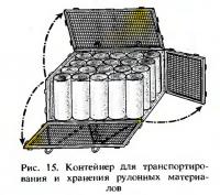 Рис. 15. Контейнер для транспортиро вания и хранения рулонных материалов