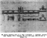 268. Проект каменного моста на р. Неве
