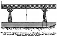 368. Деревянный неразрезной виадук на ж. д.