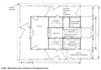 7.22. «Вайомингская» конюшня. Размерный план