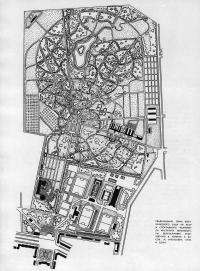 Генеральный план ботанического сада АН БССР