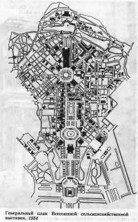 Генеральный план Всесоюзной сельскохозяйственной выставки, 1954