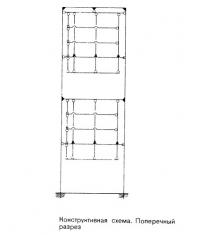 Конструктивная схема. Поперечный разрез