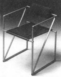 Кресло Секунда. Перфорированный стальной лист, полиуретан. М. Вотта, Италия, 1982