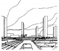 Москва. Проект реконструкции площади Ильича. 1965 г. Генплан