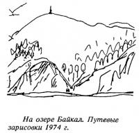 На озере Байкал. Путевые зарисовки 1974 г.