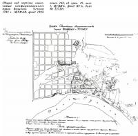 Общий вид чертежа «высочайше конфирмованного» плана Великого Устюга. 1784 г.