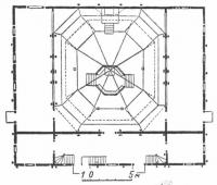 План деревянной синагоги