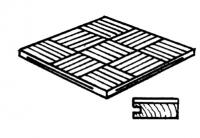 Плита щитового паркета