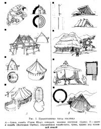 Рис. 1. Примитивные типы жилища
