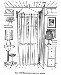 Рис. 104. Поворачивающиеся шторы
