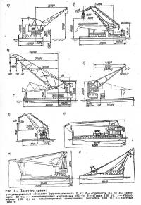Рис. 11. Плавучие краны