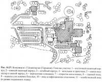 Рис. 14.27. Больница в г. Гунценхаузен. Генплан участка