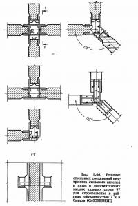 Рис. 1.46. Решение стыковых соединений внутренних стеновых панелей
