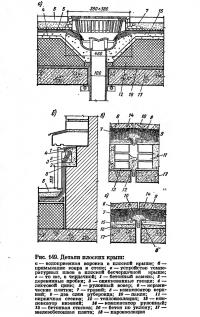 Рис. 149. Детали плоских крыш