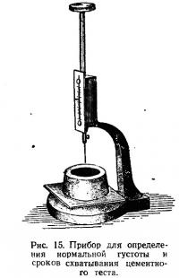 Рис. 15. Прибор для определения нормальной густоты цементного теста