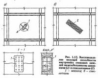 Рис. 1.52. Восстановление стеновых панелей железобетонными шпонками