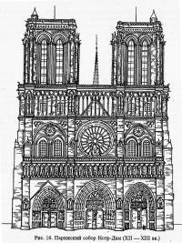 Рис. 16. Парижский собор Нотр-Дам