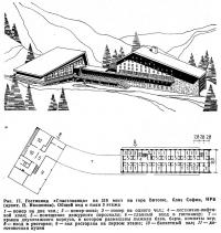 Рис. 17. Гостиница «Счастливица» на 319 мест на горе Витоше, близ Софии, НРБ