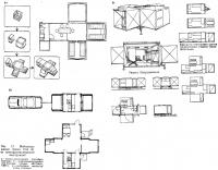 Рис. 17. Мобильные жилые блоки (тип А) из трансформирующихся конструкций