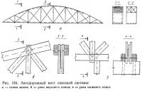 Рис. 184. Автодорожный мост сквозной системы