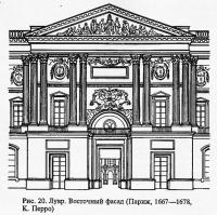 Рис. 20. Лувр. Восточный фасад