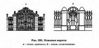 Рис. 281. Кованые ворота