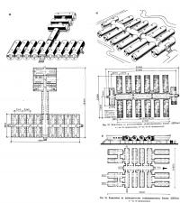 Рис. 31. Комплексы из цилиндрических унифицированных блоков (ЦУБов)