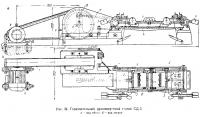 Рис. 34. Горизонтальный древошерстный станок СД-3