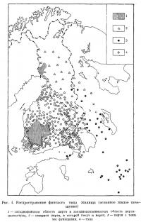 Рис. 4. Распространение финского типа жилища