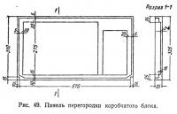 Рис. 49. Панель перегородки коробчатого блока