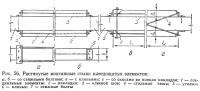 Рис. 56. Растянутые монтажные стыки клеедощатых элементов