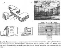 Рис. 6.2. Функциональная и универсальная композиция объемов зданий