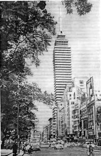 Рис. 64. 43-этажное здание в Мексике с наружными стенами, перекрытиями и перегородками