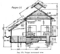 Рис. 67а. Разрез напольной печи