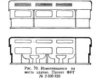 Рис. 70. Изменяющееся на месте здание