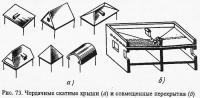 Рис. 73. Чердачные скатные крыши и совмещенные перекрытия