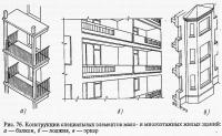 Рис. 76. Конструкции специальных элементов жилых зданий