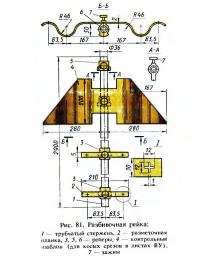 Рис. 81. Разбивочная рейка