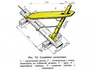 Рис. 93. Скамейка укладчика