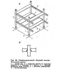 Рис. 99. Унифицированный сборный железобетонный каркас