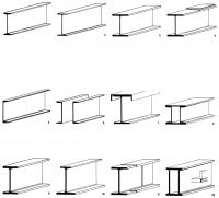 Рисунки 1-12. Основные профили балок