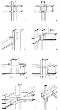Рисунки крепления балок