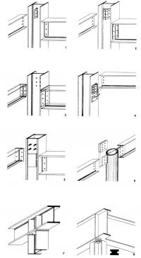 Рисунки крепления балок