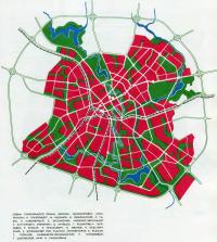 Схема генерального плана Минска. Минскпроект