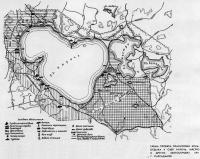 Схема проекта планировки зоны отдыха у озер Нарочь, Мястро и других