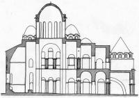 Софийский собор. Разрез. Реконструкция автора, Н. И. Кресального, В. П. Волкова